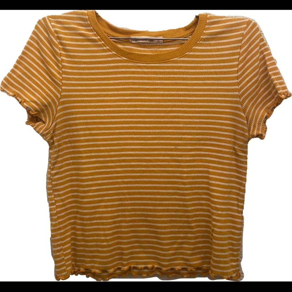 Girl/Kid’s Yellow Striped top M